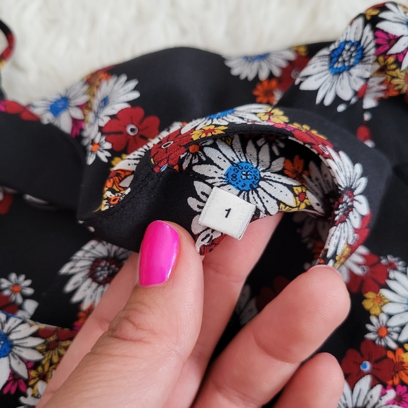 Sandro Paris Rony Silk Floral Dress - Picture 4 of 12